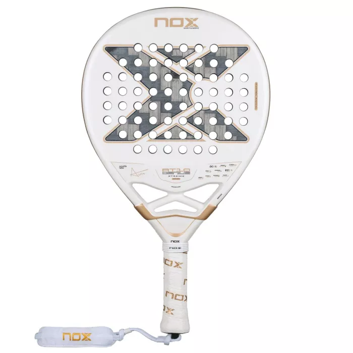 NOX at10 genius 12k alum xtreme padel racket by agustin tapia