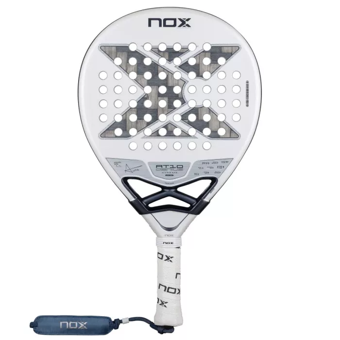 NOX at10 genius 12k alum xtreme lite padel racket by agustin tapia