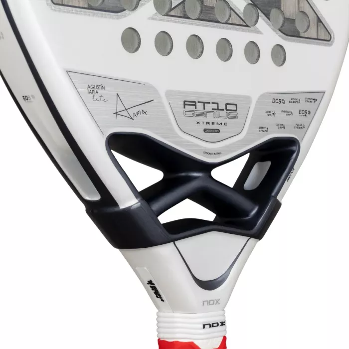 NOX at10 genius 12k alum xtreme lite padel racket by agustin tapia