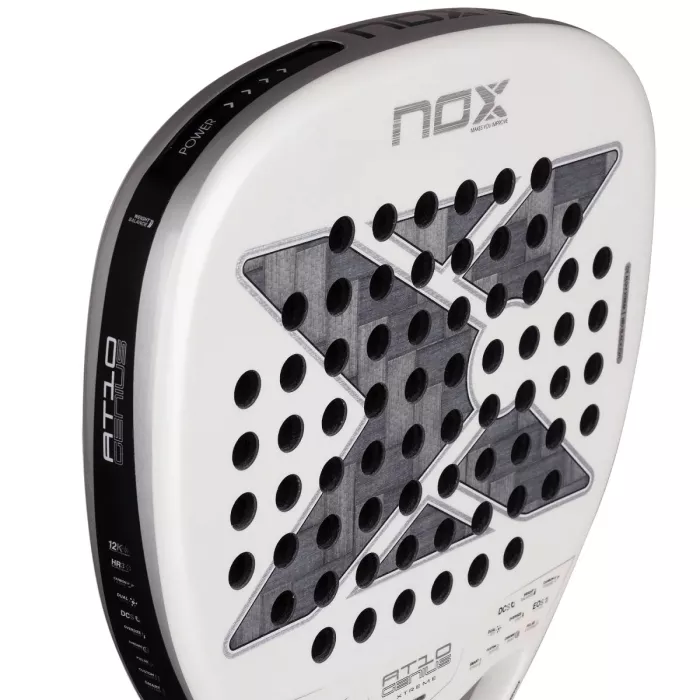 NOX at10 genius attack 12k alum xtreme padel racket by agustin tapia
