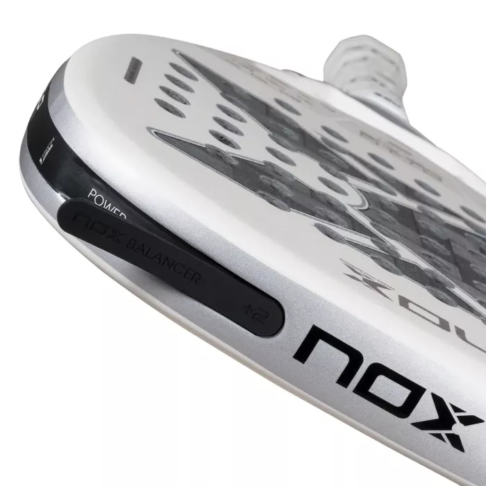 NOX at10 genius attack 12k alum xtreme padel racket by agustin tapia