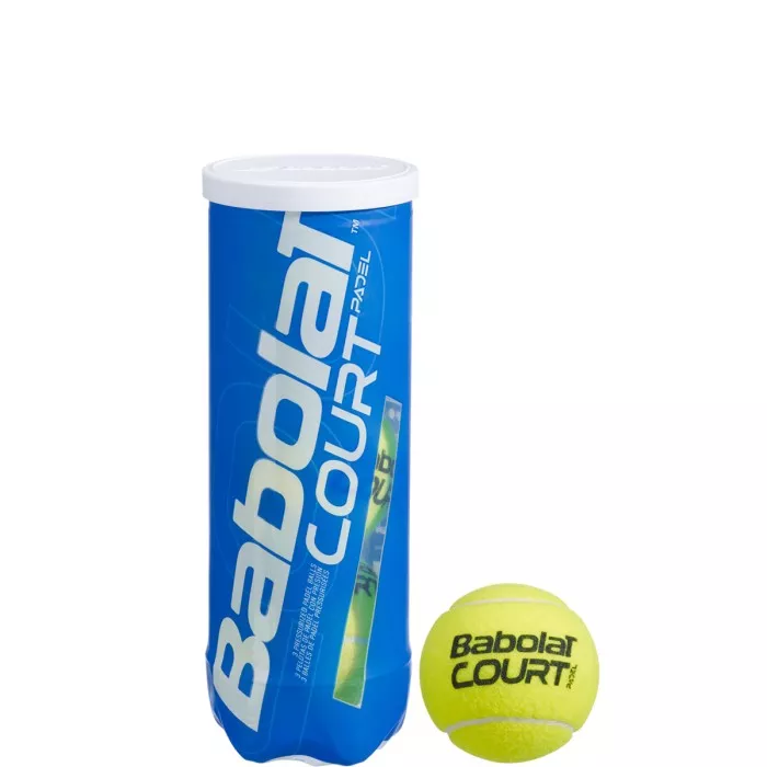 Tube of 3 BABOLAT court padel balls
