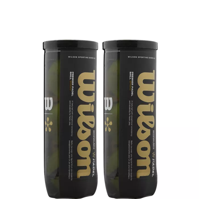 Bipack of 3 WILSON premier padel speed balls
