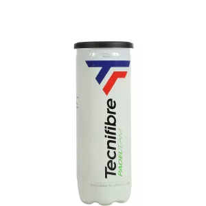 Tube of 3 TECNIFIBRE team padel balls