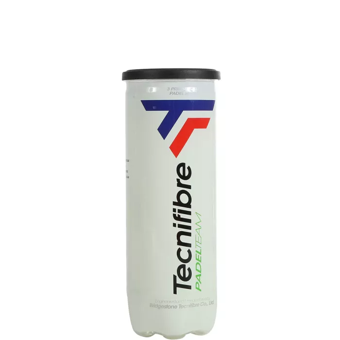 Tube of 3 TECNIFIBRE team padel balls