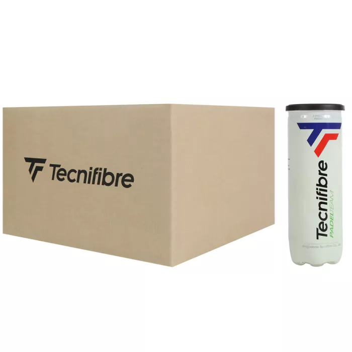Box of 24 tubes of 3 TECNIFIBRE team padel balls