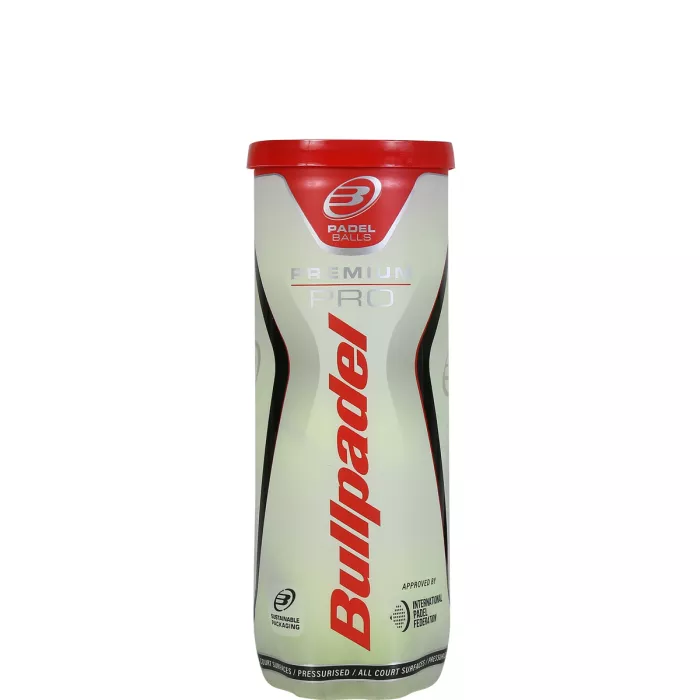 Tube of 3 BULLPADEL premium pro balls