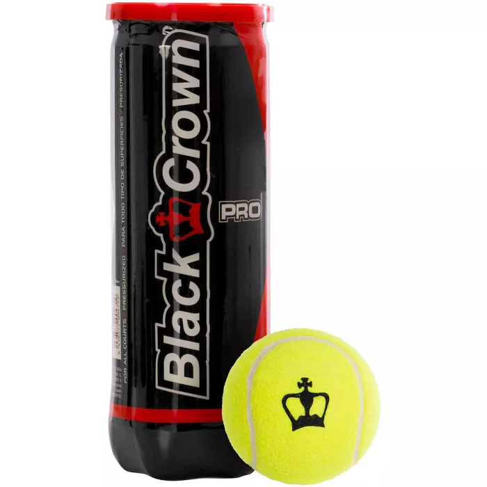 Box of 24 tubes of BLACK CROWN pro padel balls