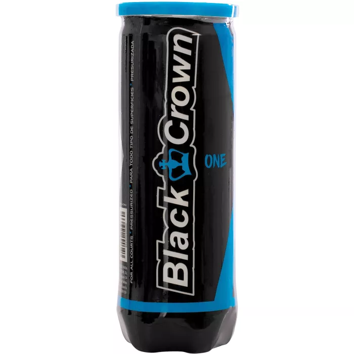 Box of 24 tubes of BLACK CROWN one padel balls