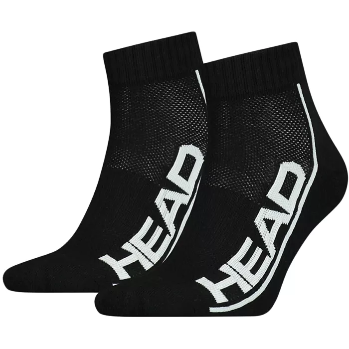 2 pairs of HEAD tennis stripe quarter socks