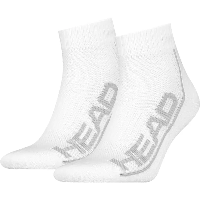 2 pairs of HEAD tennis stripe quarter socks