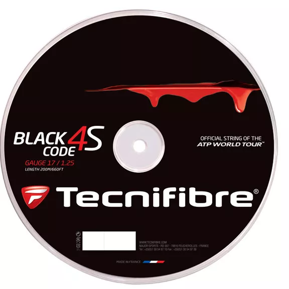 Bobine TECNIFIBRE black code 4s (200 metres)