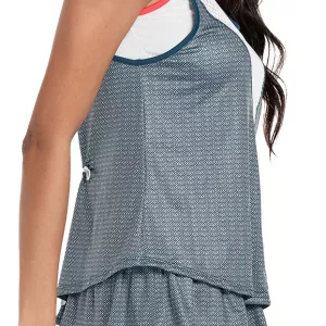 Women's LUCKY IN LOVE royal palm layer tank top