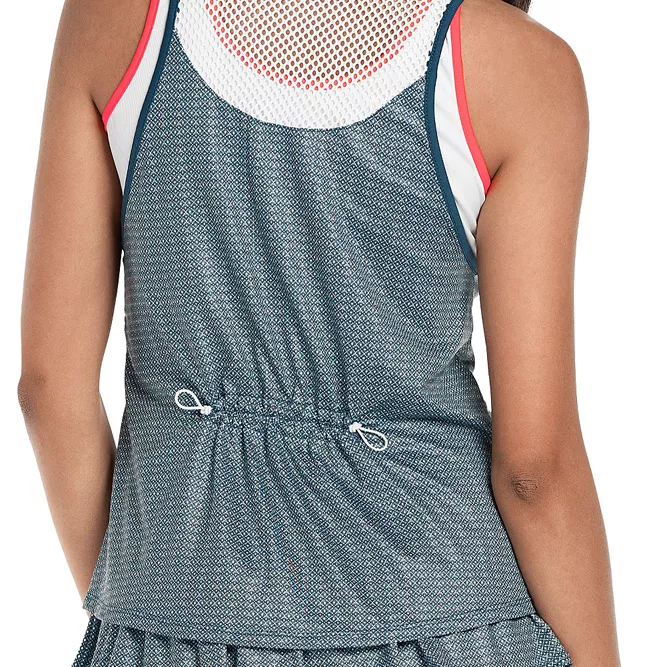 Women's LUCKY IN LOVE royal palm layer tank top