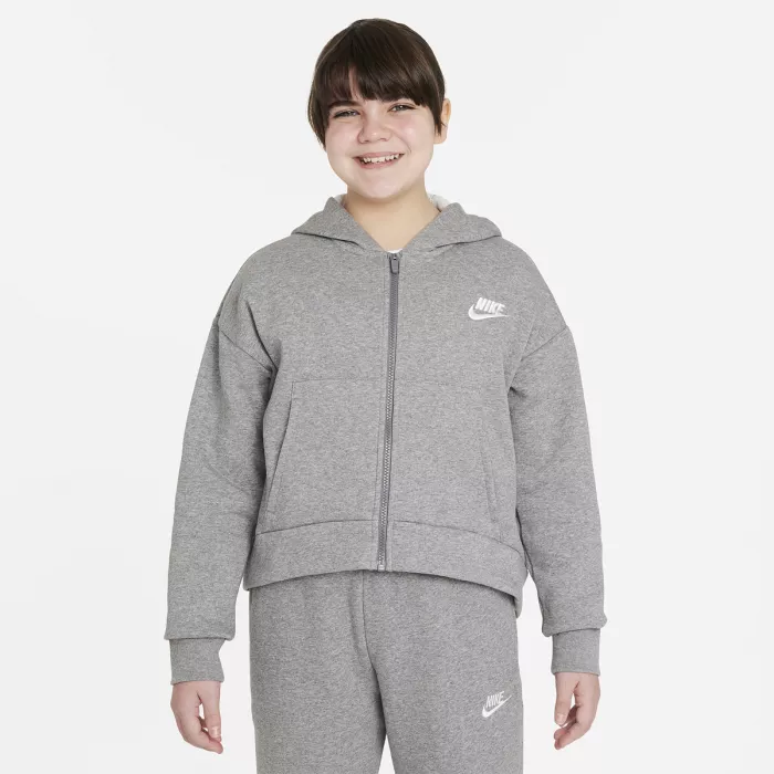 Junior girls NIKE club zip hoodie