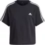 Women's ADIDAS 3 stripes crop top t-shirt