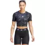 Women's ADIDAS print crop t-shirt