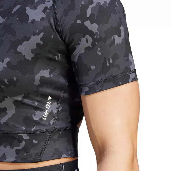 Women's ADIDAS print crop t-shirt