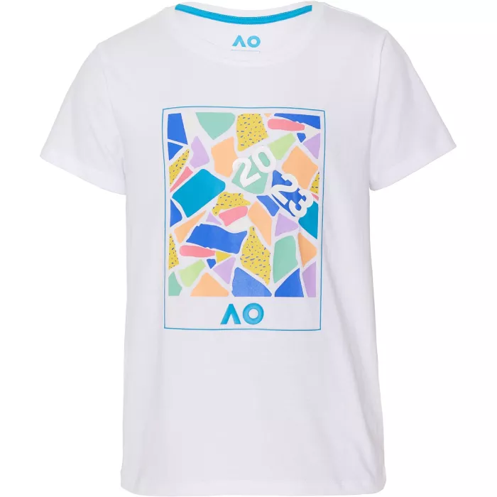 Junior girls AUSTRALIAN OPEN dated mosaic t-shirt