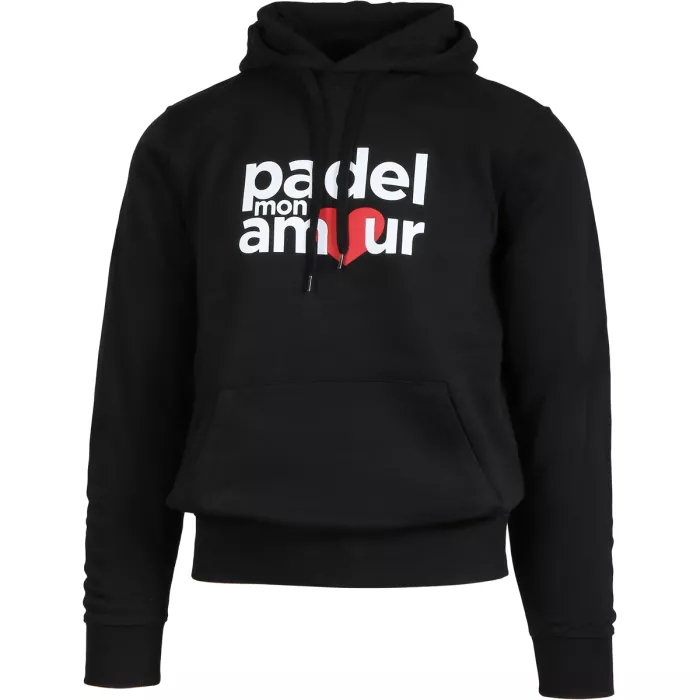 Sweat PADEL MON AMOUR coton a capuche