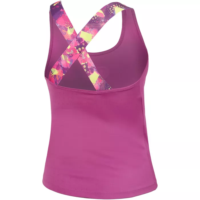 Women's  QUIET PLEASE flashy retro crossback fw tank top