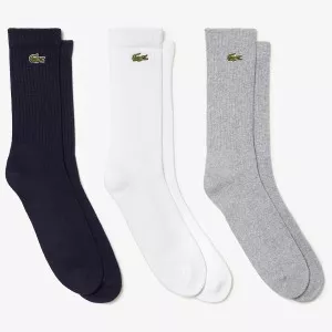 3 paires de chaussettes LACOSTE athlete (mid)