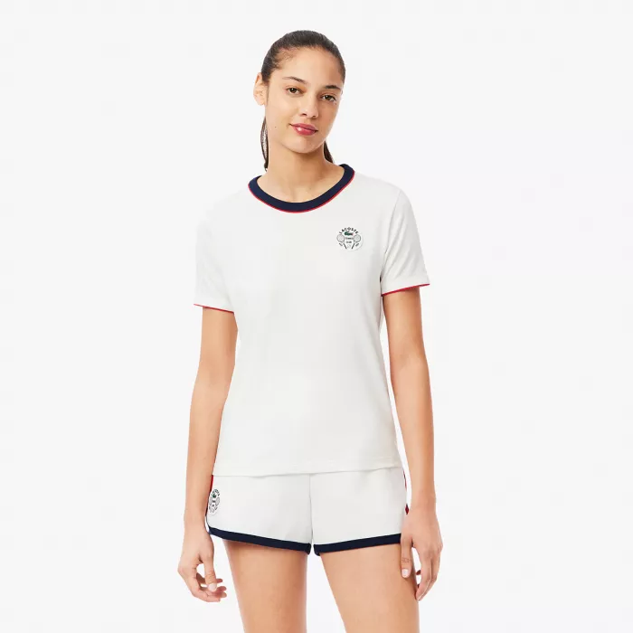 T-shirt LACOSTE femme heritage