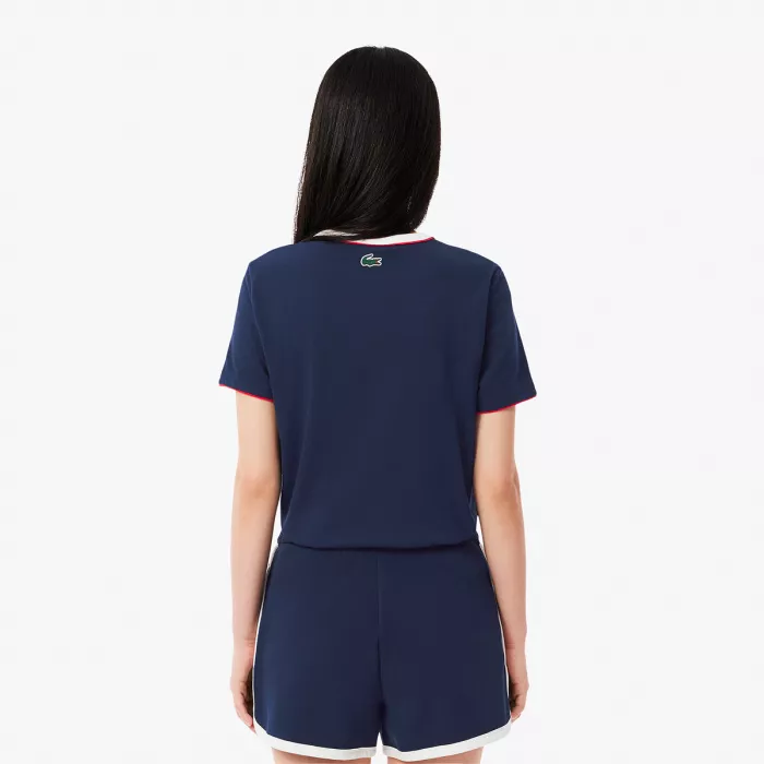 T-shirt LACOSTE femme heritage