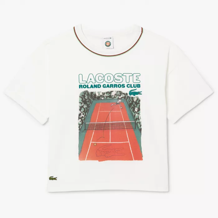 T-shirt LACOSTE femme roland-garros club