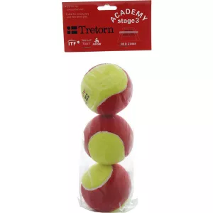 Pack of 3 TRETORN academy red balls