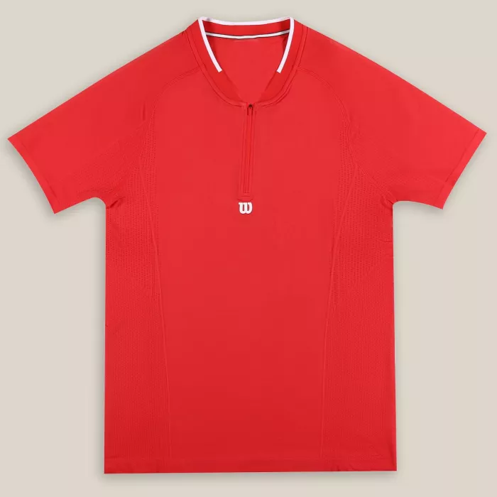 WILSON  seamless zip henley series 2.0 t-shirt