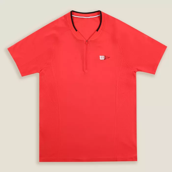 WILSON bela series seamless zip henley 2.0 t-shirt