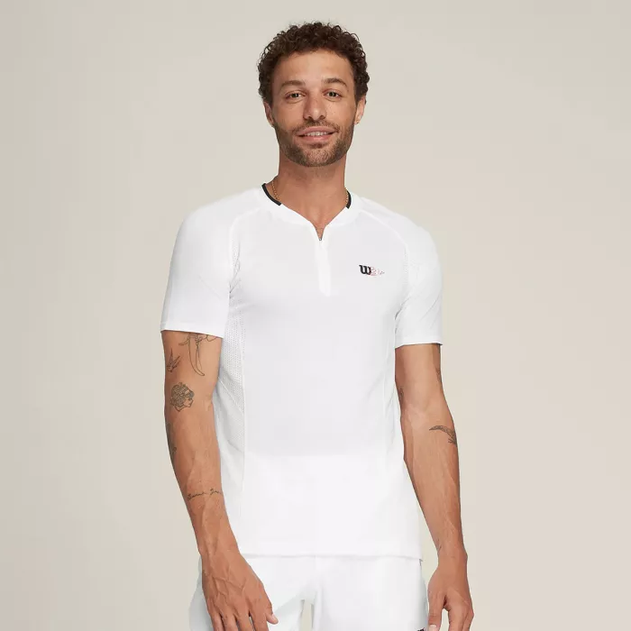 WILSON bela series seamless zip henley 2.0 t-shirt