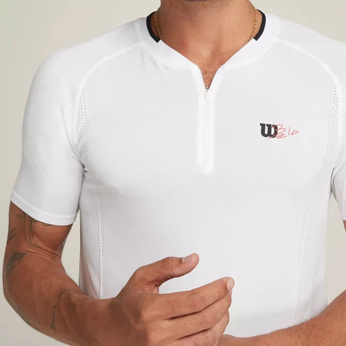WILSON bela series seamless zip henley 2.0 t-shirt