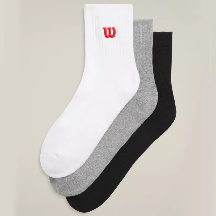 3 paires de chaussettes WILSON (ankle)